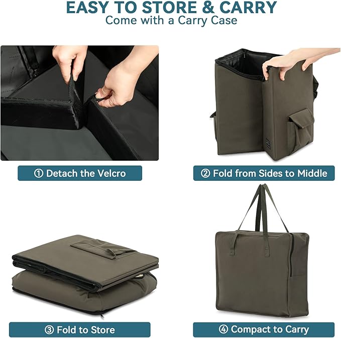 Petsfit Dog Booster Car Seat for Small Dogs, Dog Car Seat with Safety Leash, Suitable for Cars, Trucks, and SUVs (Small, Brown)