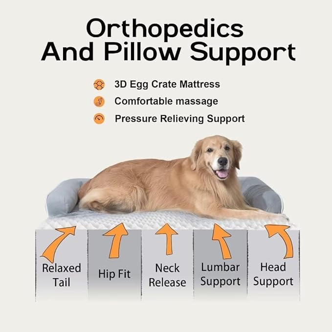 Small Dog Bed Waterproof Orthopedic Dog Beds for Small Dogs Cats Comfy Cat Bed with Washable Removable Cover