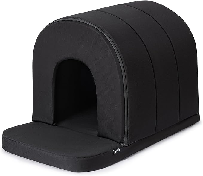 Orthopedic Dog House - Outdoor Waterproof Dog Shelter w/Porch - Indoor Pet House w/Egg-Crate Foam - Cooling - Machine Washable - Ideal for Extra Large Breeds & Fits 42-Inch Crate - 41"x27"