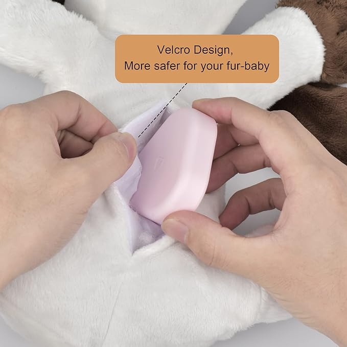 Puppy Heartbeat Toy Heartbeat Stuffed Animal for Dogs, Dog Heartbeat Toy for Puppy Sleep Aid Crate Training Calming, Puppy Comfort Toy for Dog Anxiety Relief