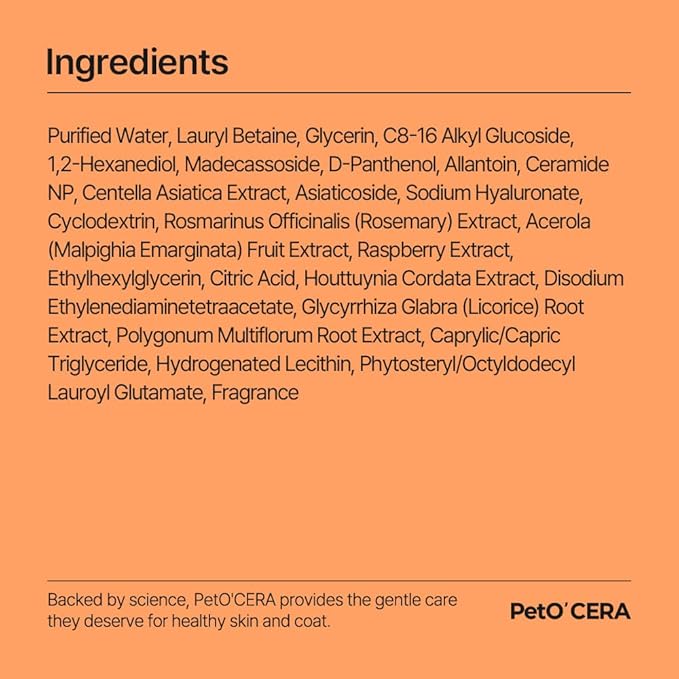 PetO’Cera Waterless Shampoo for Dogs & Cats–No Rinse Foam, Lick-Safe, Itch Relief, Detangles & Moisturizes, Hypoallergenic, Vet-Approved, 5.07oz/150ml