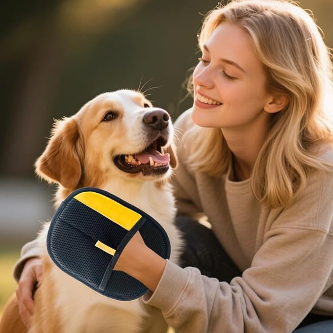 Pet Hair Removal Glove for Cats & Dogs, 2025 Upgrade Pet Hair Remover Glove, Electrostatic Pet Hair Removal Gloves for Dogs and Cats, Reusable Pet Hair Remover Glove (1)