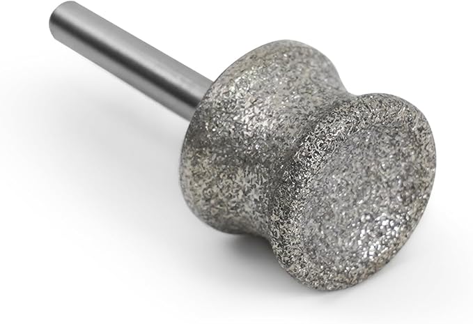 HARDELL Diamond Dog Nail Grinder Bits 2 Pack, 1/8" Pet Nail Grinder Replacement Heads for Dremel & Most Rotary Tools, Durable Attachment for Pet Claw Care, Diamond Rotory Bit for Dogs