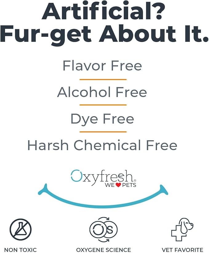 Oxyfresh Premium Pet Dental Kit for Dogs & Cats – Easy Solution for Dog and Cat Fresh Breath, Clean Teeth, Control Plaque & Tartar – Vet Formulated Pet Toothpaste 4oz + Water Additive 16oz Kit
