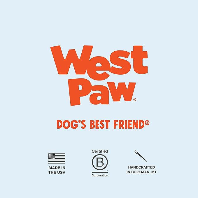 West Paw Zogoflex Toppl Treat Dispensing Dog Toy Puzzle – Interactive Chew Toys for Dogs – Dog Toy for Moderate Chewers, Fetch, Catch – Holds Kibble, Treats, Small 3", Tangerine