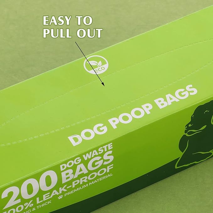 Sherr 20 Boxed Rolls 4000 Counts Dog Poop Bags Bulk Leak Proof Dog Waste Bags Universal Pet Doggy Waste Poop Box for Puppy Pets Outdoor Walking and Travel, 20 Rolls of 200(Green)