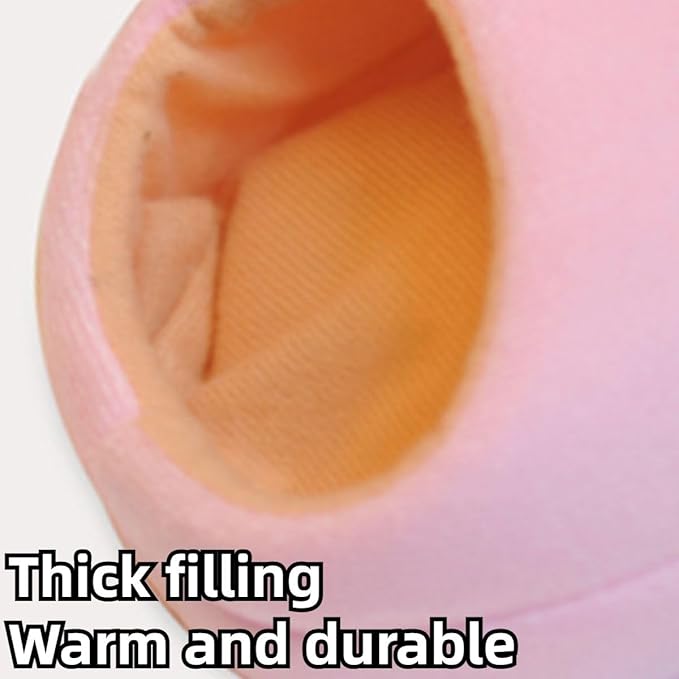 Rat Hamster House Bed Winter Warm Small Pet Squirrel Hedgehog Chinchilla Rabbit Guinea Pig Bed House Cage Nest Hamster Accessories (Pink,Large)