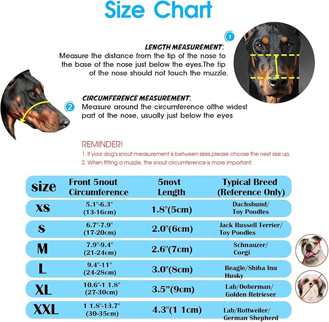 Dog Muzzle, Mesh Soft Muzzle for Small Medium Large Sized Dogs, Breathable Adjustable Puppy Muzzles for Scavenging Biting Licking and Chewing, Allows Panting and Drinking (Reflective Mesh, M)