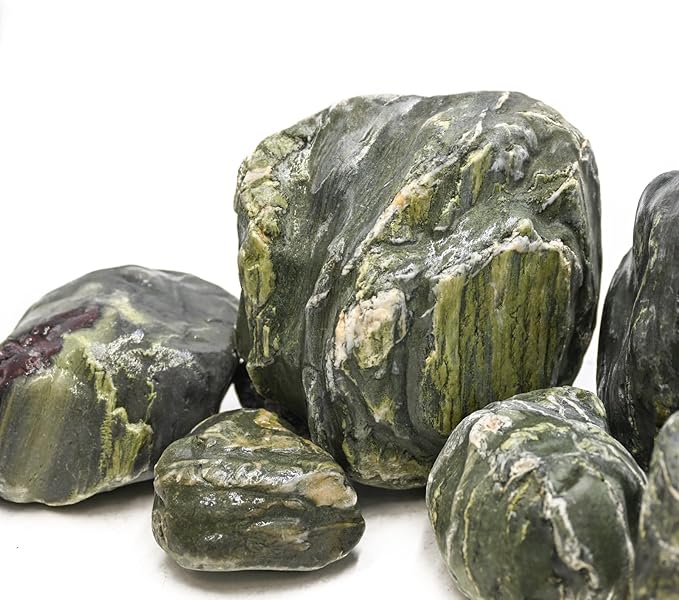 Aquarium Decor River Rock Decorative Stones Fish Tank Rocks Aquarium Landscapes 20LB Decoration Stone for Aquariums Aquascaping Terrariums,Paludariums,and Gardens(4-9inch / 4PCS)
