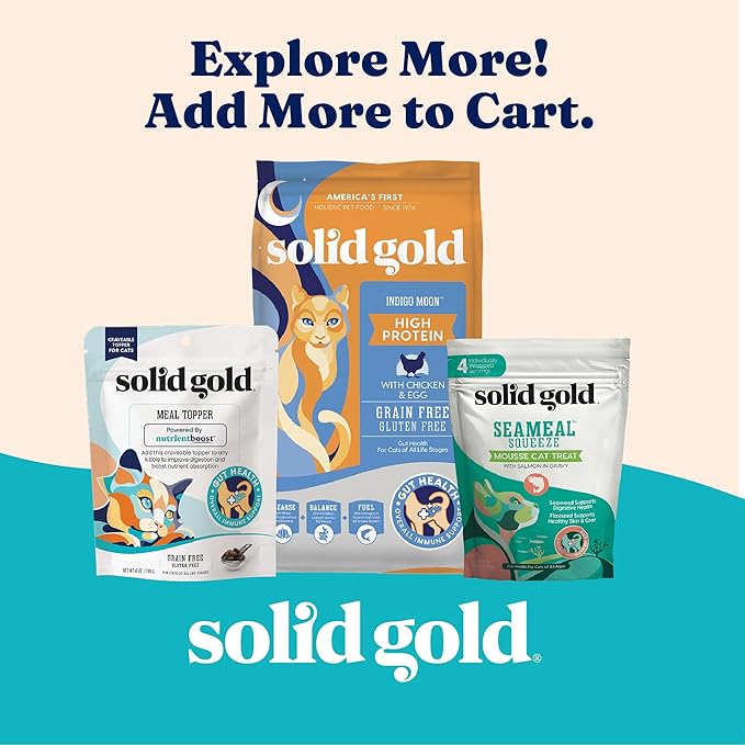 Solid Gold Five Oceans Holistic Grain Free Wet Cat Food, Mackeral & Tuna in Gravy, All Life Stages, 3oz Can, 24 Count (Packaging May Vary)