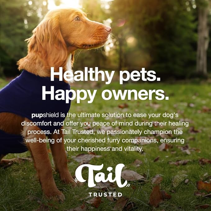 PupShield - Dog Surgery Recovery Suit Male and Female Easy to Use Anti Licking Design Breathable Comfortable - Spay & Neuter Recovery Suit, Surgical Onesie - Dog Cone Alternative