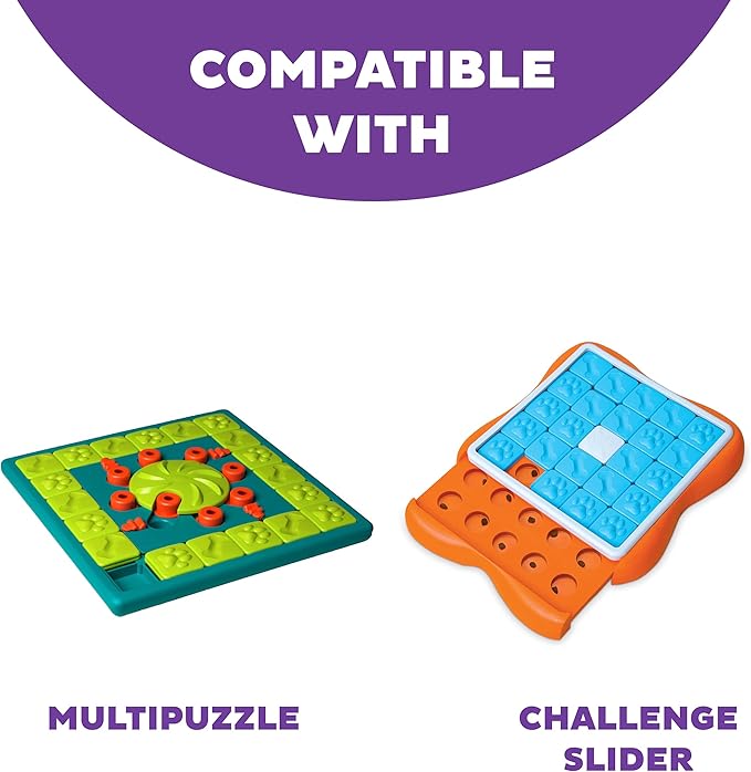 Outward Hound Nina Ottosson Nina Ottosson Extra Tiles for Dog Puzzles Challenge Slider & Multipuzzle - 5 Pack, Blue