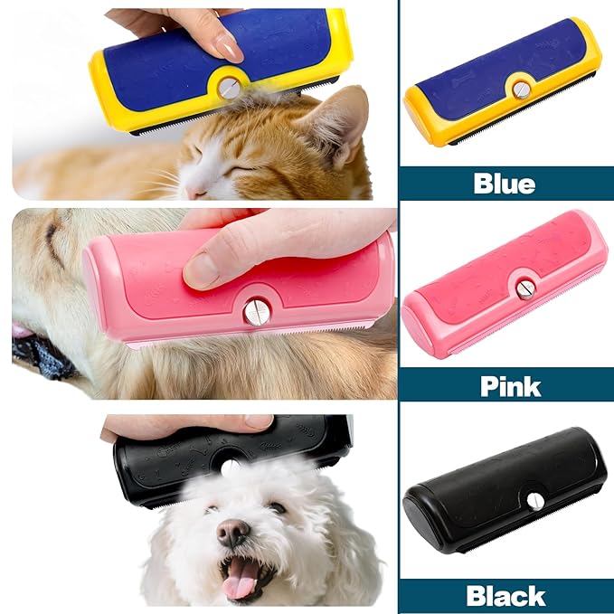 Professional Deshedding Brush for Pets – Grooming Brush for Dogs, Cats & Horses – Shedding Control Comb to Reduce Pet Hair – Ergonomic, Easy Clean Pet Hair Remover Tool