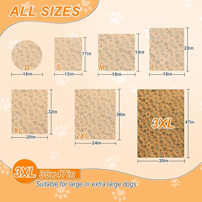 Dog Heating Pad,47×30 in Waterproof PVC Large Heating Pad for Dogs,Smart Thermostat Heated Dog House,Reinforced Interface + Wire Rope Whelping Box for Dogs,Plush Fabric Cover-Apricot