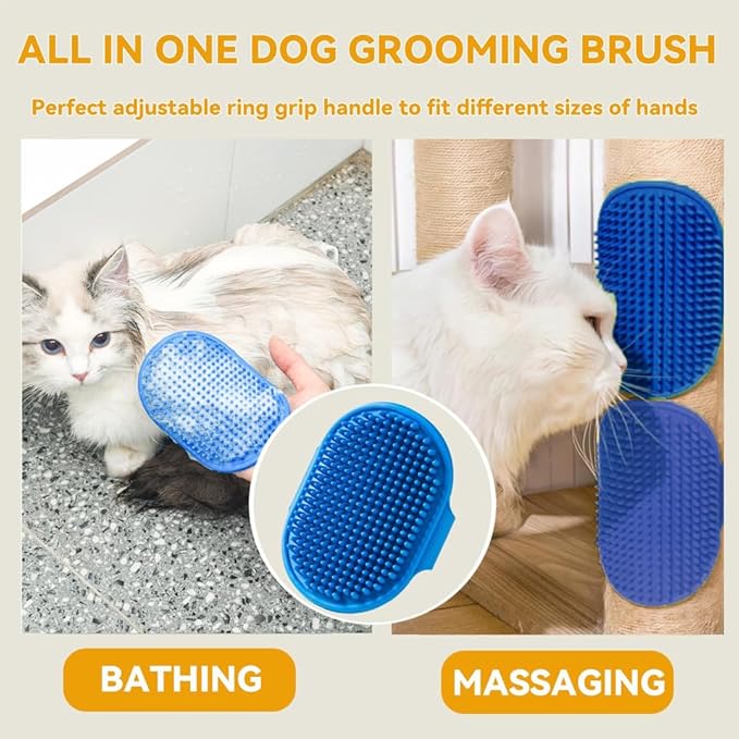 Pet Hair Removal Glove for Cats & Dogs,Electrostatic Gloves Pet Hair,Cat Grooming Gloves for Hair Removal,Reusable Pet Hair Remover Glove for Couch,Furniture,Carpet,Curtain,Clothe (3PCS)
