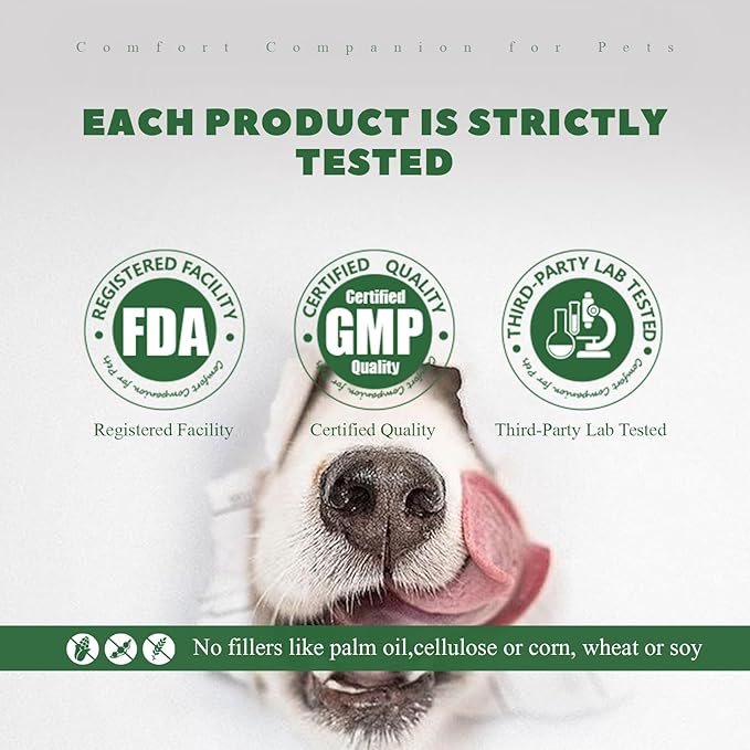 Dog Dental Care Powder - Plaque & Tartar Control with Natural Enzymes, Teeth Cleaning Powder for Dogs with Probiotic, Bad Breath Treatment for Small Medium Large Dogs