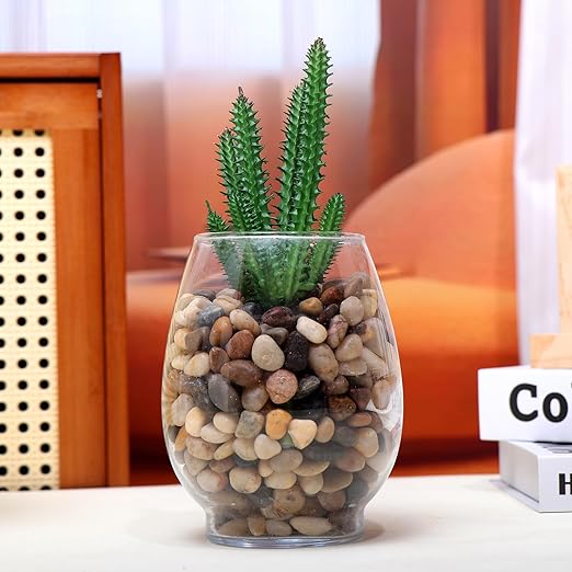 Calofulston 2.2lb Drainage Rocks for Potted Plants, 1/5 Inch Small Pebbles for Plants, Aquarium, Fish Tank, Terrarium, Succulent, Vases, Decorative Pea Gravel, Mixed Color