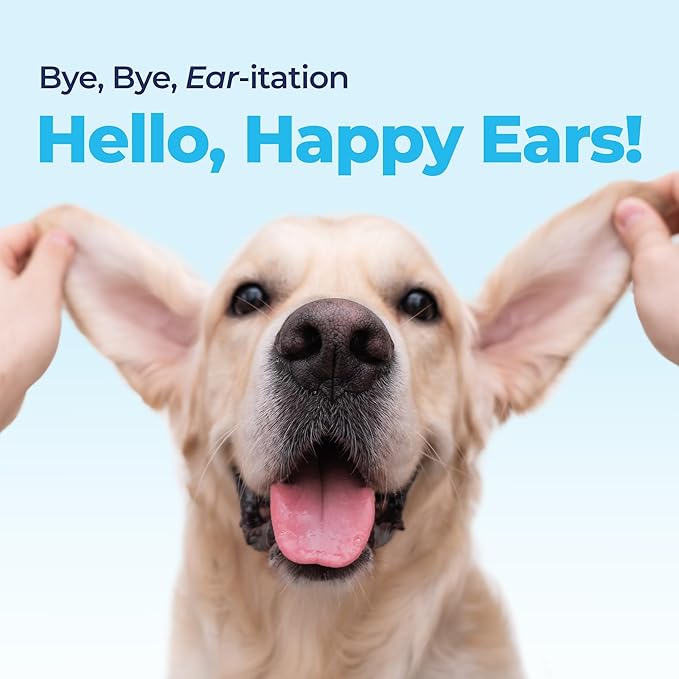 Vetnique Oticbliss Advanced Cleaning Ear Wipes for Dogs for Odor Control, Dirt and Wax Removal with Soothing Aloe Vera, Salicylic Acid & Vitamin E, (Ear Cleaning Wipes, Advanced Cleaning Large)