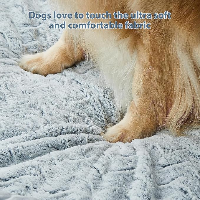 WNPETHOME XXXL Big Dog Bed, Washable Dog Couch with Removable Waterproof Cover, Orthopedic Large Pet Sofa Bed with Bolster Sides for Sleeping