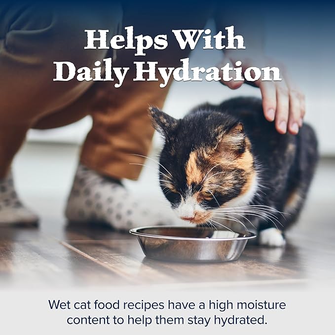 Blue Buffalo Wilderness High-Protein & Grain-Free Wet Cat Food Paté for Adult Cats 7+, Made with Natural Ingredients, Chicken Recipe, 3-oz. Cans (24 Count)