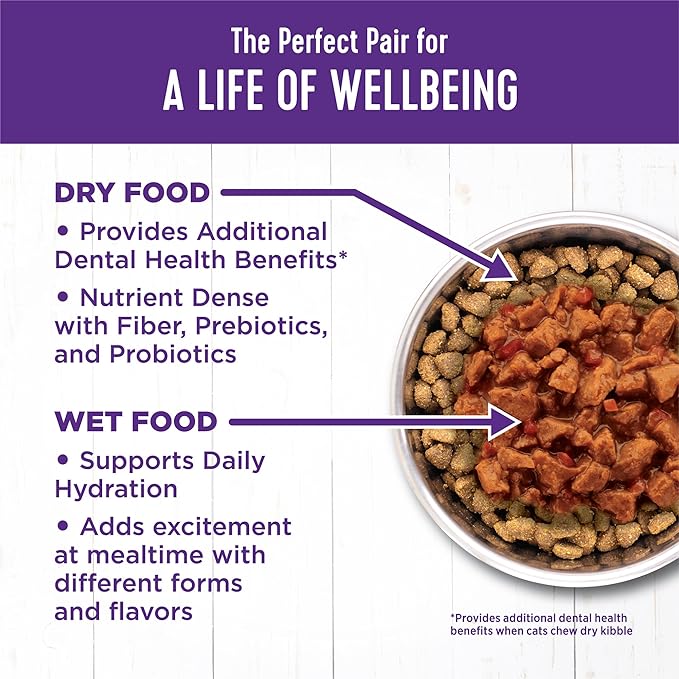 Wellness Complete Health Minced Adult Wet Cat Food, Natural, Protein-Rich, Grain Free, 5.5 Ounce, 24 Pack, (Tuna Entrée)