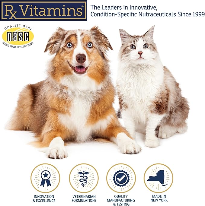 Rx Vitamins Rx Biotic - Probiotic Powder for Dogs and Cats - Cat Digestive Support & Probiotic for Dogs Gut Health - Dog Probiotics for Digestive Health - 2.12oz