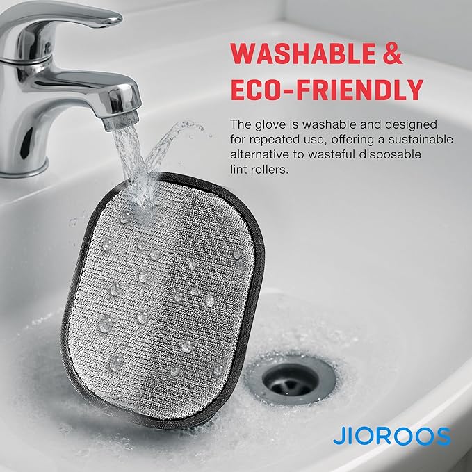 Pet Hair Remover Gloves for Cats & Dogs, Electrostatic Pet Hair Removal Gloves Brush for Pets Hair, Upgraded Animal Fur Removal Tool, Reusable Cats & Dogs Grooming Gloves for Hair Removal (2)