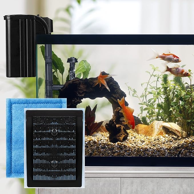 MEWTOGO 12 Pcs 10-20 Gallon Aquarium Filter Replacement for EZ-Change #2, Fish Tank Filter Cartridge for AquaTech Brand 10 to 20 Power Filters for Healthier Fish