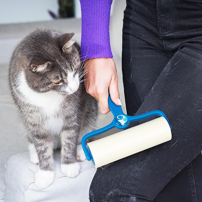 PetLovers 6.3" Large Lint Roller for Pet Hair Extra Sticky 270 Sheets, Ideal for Pet Hair Removal from Furniture & Clothes, Dog and Cat Lint Remover 3 Pack