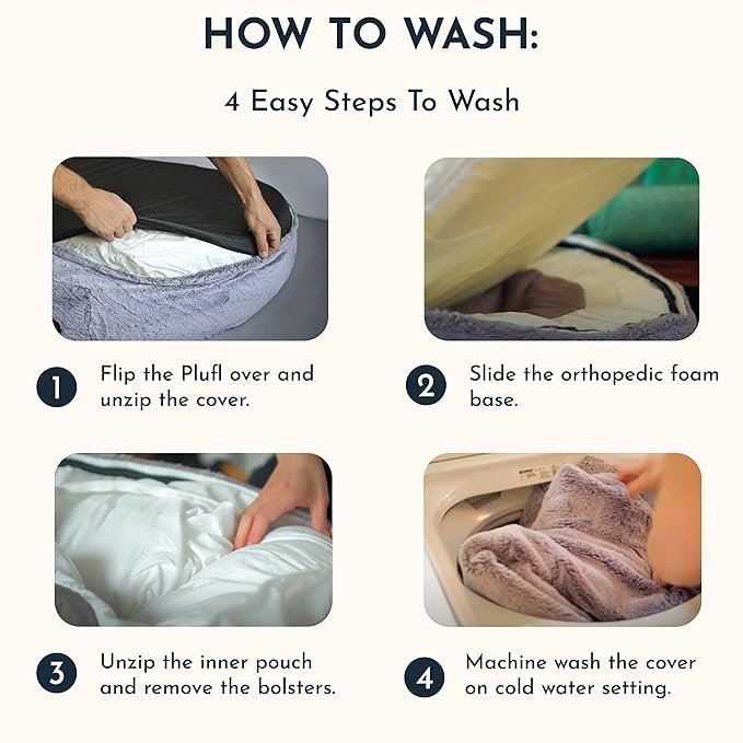 Plufl, The Original Human Dog Bed for Adults, Kids, and Pets. As Seen on Shark Tank. Comfy Plush Large Bean Bag with Memory Foam, Machine Washable, and Durable. Perfect nap and Floor Bed - Pink