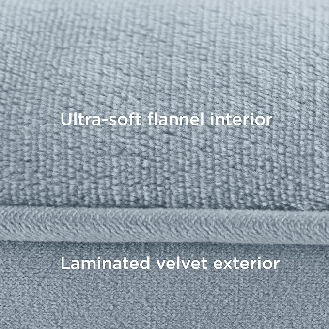 Bedsure Orthopedic Dog Bed for Medium Dogs - Waterproof, Supportive Foam Pet Couch Bed with Removable Washable Cover, Non-Skid Bottom, Light Blue