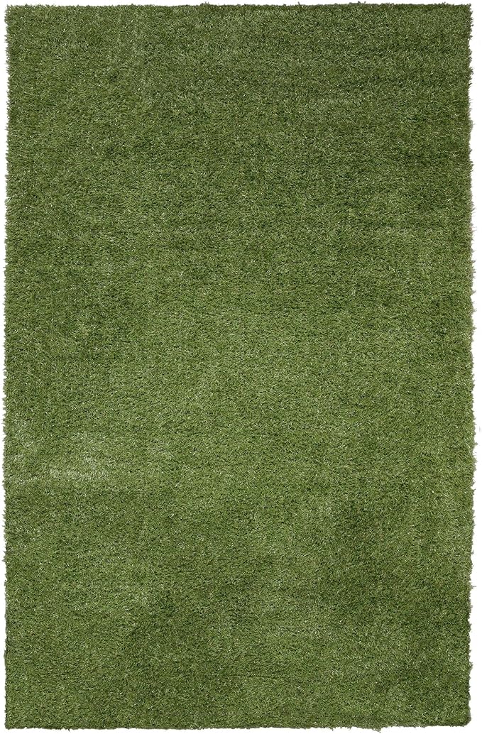 Ottomanson Artificial Grass Puppy Potty Training Pad, 2'7" x 4' Reusable Pee Pad for Small Pets and Dogs