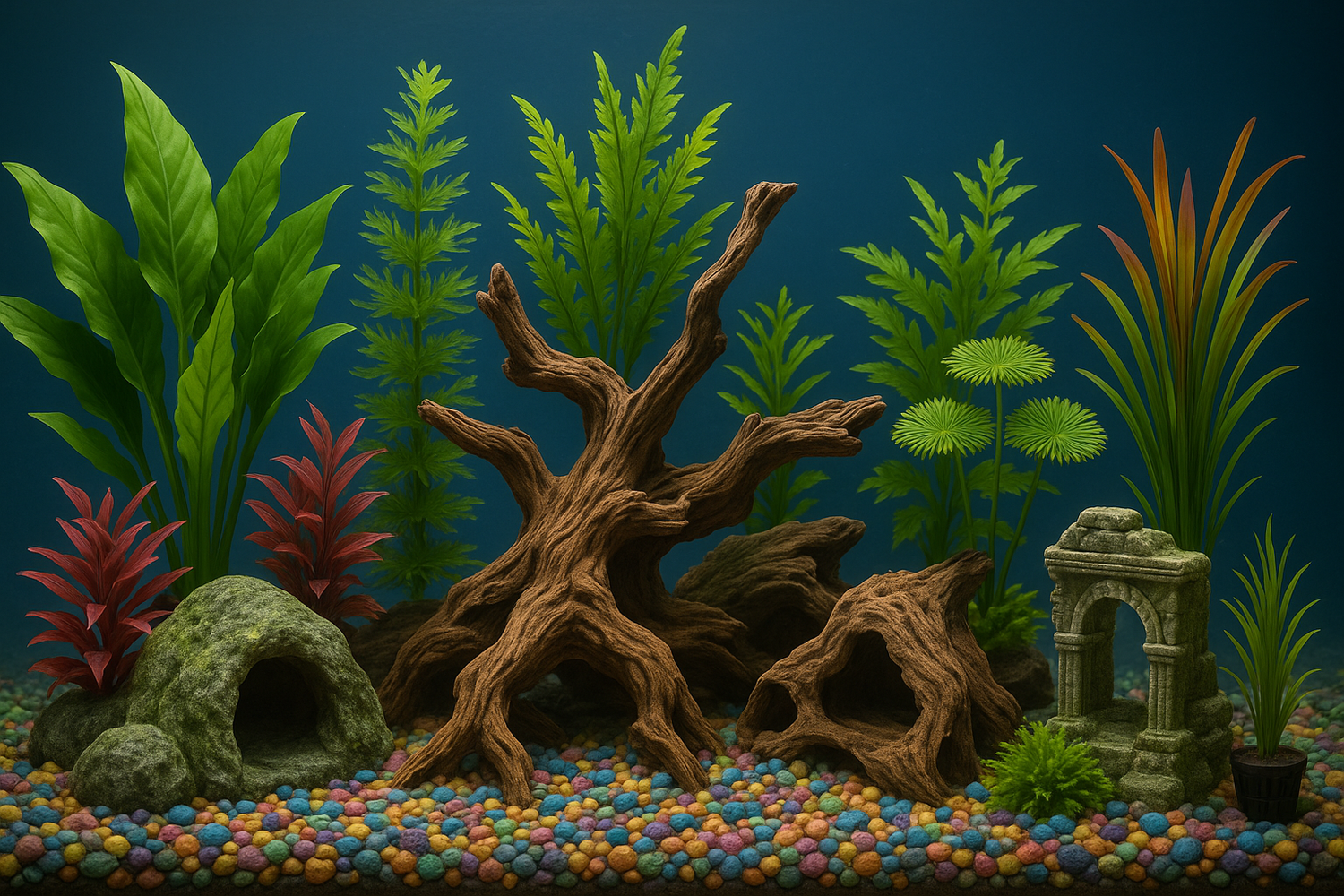 Fish Tank Decorations & Plants