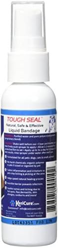 Tough Seal Pet Liquid Bandage Spray for Dogs & Cats - 2oz Calming Wound Care Protection, Protects Cuts and Scratches - Safe if Licked, String-Free Dog Wound Spray