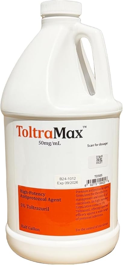 Toltrazuril 5.0% for Horses, Dogs, Cats, 1/2 Gallon, for Non-Food Chain Animals, Alfalfa