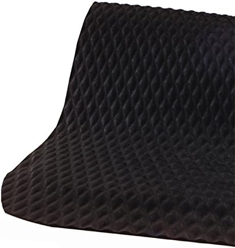 American Floor Mats Hog Heaven 5/8 inch Black & Yellow Border 2' x 5' Nitrile Backed Anti-Fatigue Comfort Mat