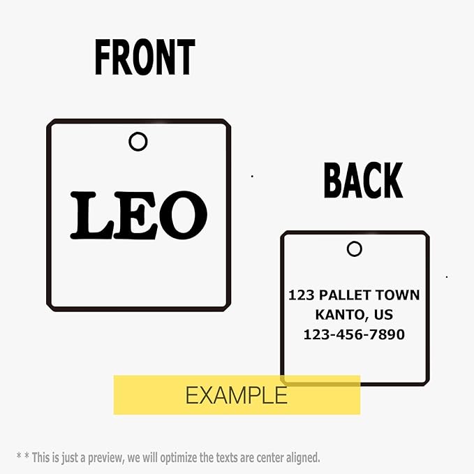 Premium 316 Surgical Grade Stainless Steel Personalized Dog & Cat ID Tags - Fun Shapes for Sporty Outdoor Pets - Custom Engraved Name & Info for Collar Accessories & Pet Necklaces Lighining