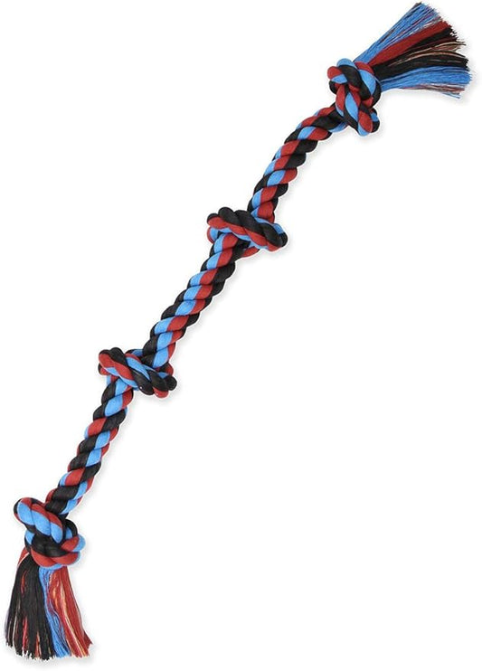 Mammoth Flossy Chews Color Rope Tug – Premium Cotton-Poly Tug Toy for Dogs – Interactive Dog Rope Toy – Tug Dog Chew Toy