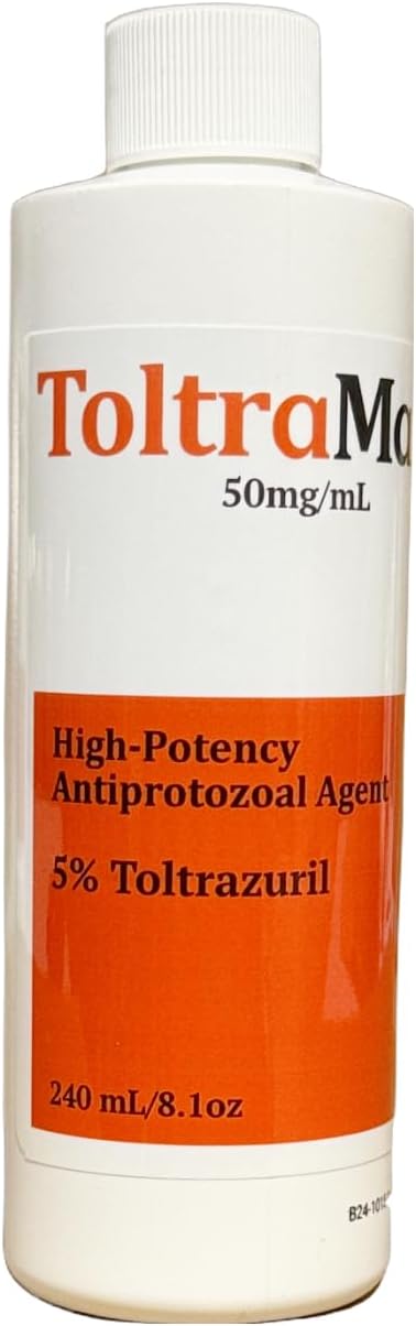 Toltrazuril 5.0% for Horses, Dogs, Cats, 240mL/8.1 Ounce, for Non-Food Chain Animals