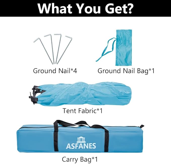 Outdoor Waterproof Pet Automatic Camping Tent, Pop up Cave Bed for Indoor Cats and Small Dogs, Portable Cat House Dog House, Sky Blue.