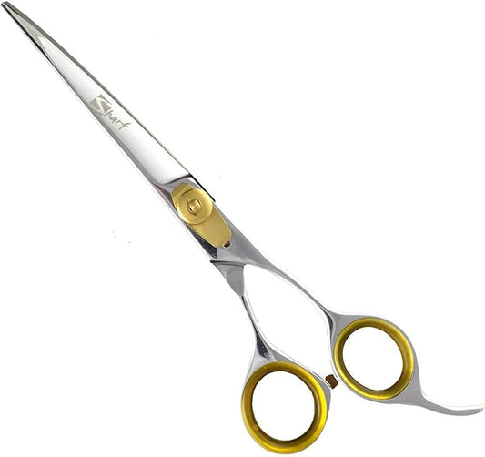 Sharf Gold Touch Grooming Pet Shear, 6.5 Inch Curved Scissors, Use Curved Shears for Cat Shears and Small Dog Shears Or Any Breed Trimming Cuts