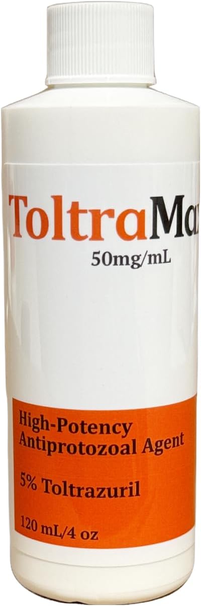 Toltrazuril 5.0% for Horses, Dogs, Cats, 120mL/4 Ounce, for Non-Food Chain Animals
