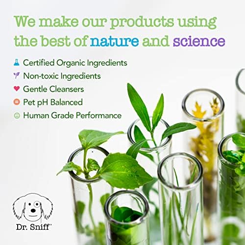 Dr. Sniff 2-in-1 Pet Shampoo & Conditioner, Ultimate Grooming Treatment for Dog & Cat Hair, Freshens Scent, Made in The USA, Sweet Pup Scent, 16 Oz