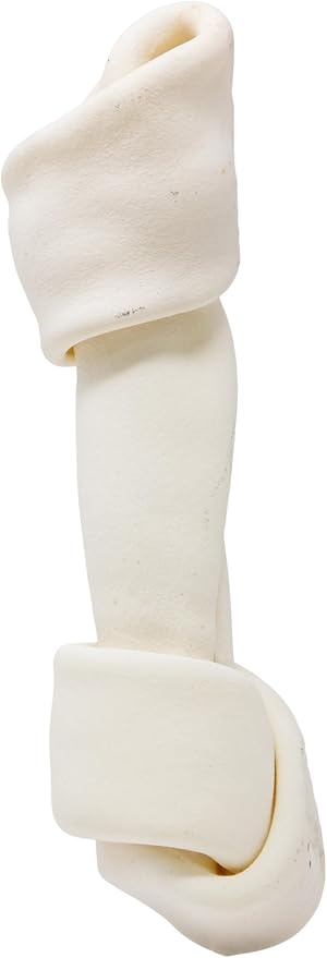 hotspot pets 10 Inch Large Rawhide Dog Bones - Made from Grass Fed Cows - Long Lasting Chews Great for Dental & Oral Care - Bones for Aggressive Chewers & Large Dogs (10 Inch - 1 Count)
