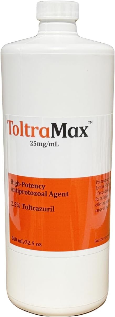 Toltrazuril 2.5% for Horses, Dogs, Cats, 960mL/32.4 Ounce, for Non-Food Chain Animals