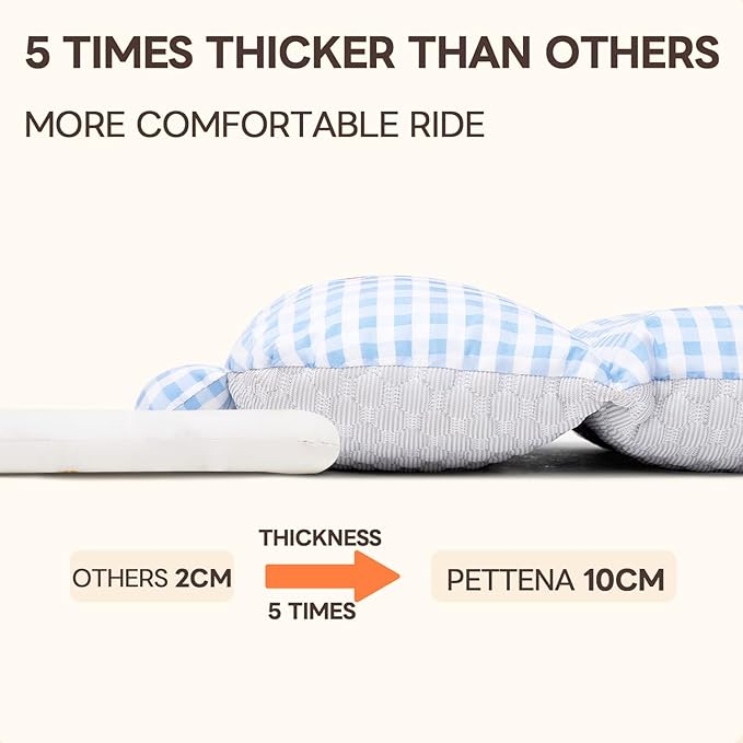 Stroller Cover for Pets, Removable & Washable Dog Stroller Cushion, Cushion & Cover for Dogs & Cats, Blue