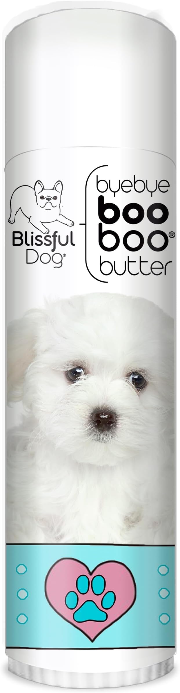 The Blissful Dog .50 oz Tube Maltese Booboo Butter