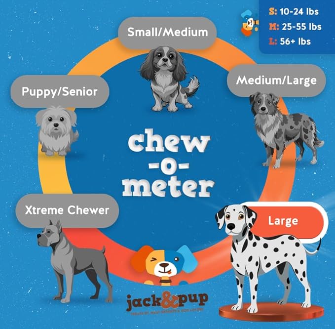 Jack&Pup 12" Braided Bully Sticks (3 Pack) Long Lasting Thick Bully Sticks for Large Dogs and Aggressive Chewers, Single Ingredient Dog Chews