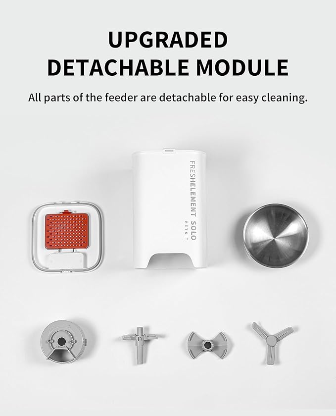 PETKIT Automatic Cat Feeder, 2.4G WiFi Automatic Dog Feeder, App Control Pet Food Dispenser with Triple Fresh-Lock System, Up to 10 Meals Per Day, Schedule Feeding, Food Shortage Alert, 3L Capacity