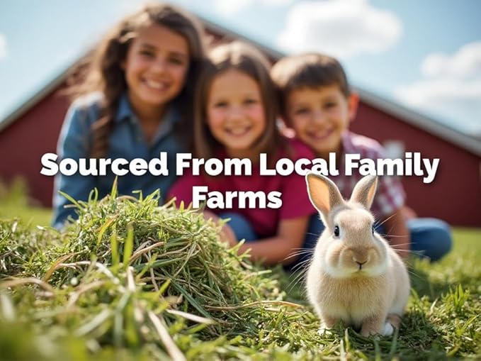 Blue Mountain Hay | Fresh Timothy Hay (25 Pounds) | Great for All Ages | High-Altitude Hay Pet Food for Rabbits, Guinea Pigs, Chinchillas, Hamsters, and Other Small Pets